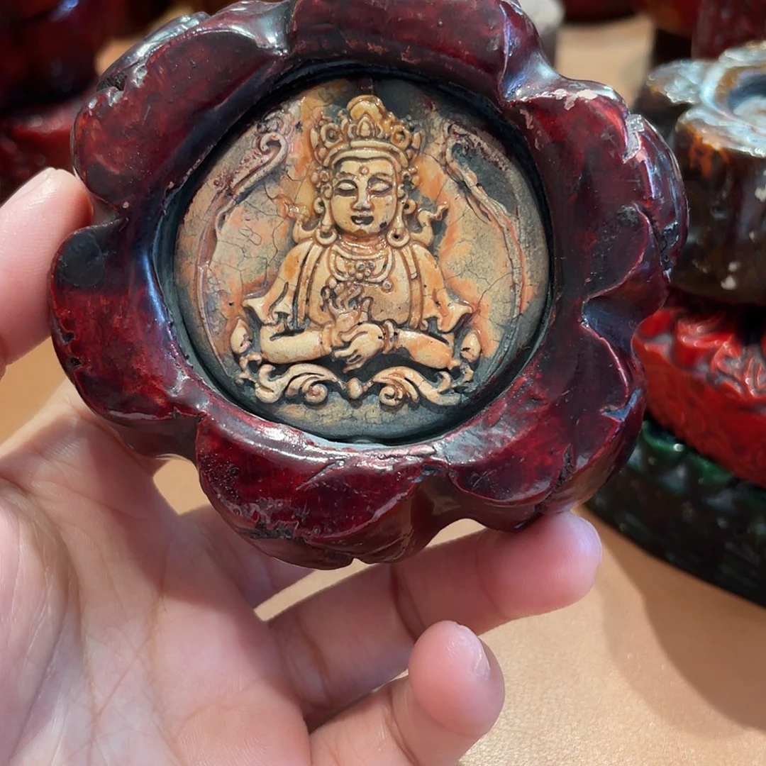 瓷片陶瓷麻线鼓茶宠
