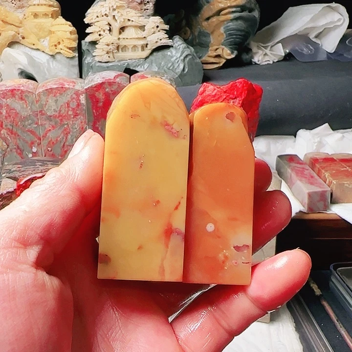 昌化石石*昌化黄冻印章