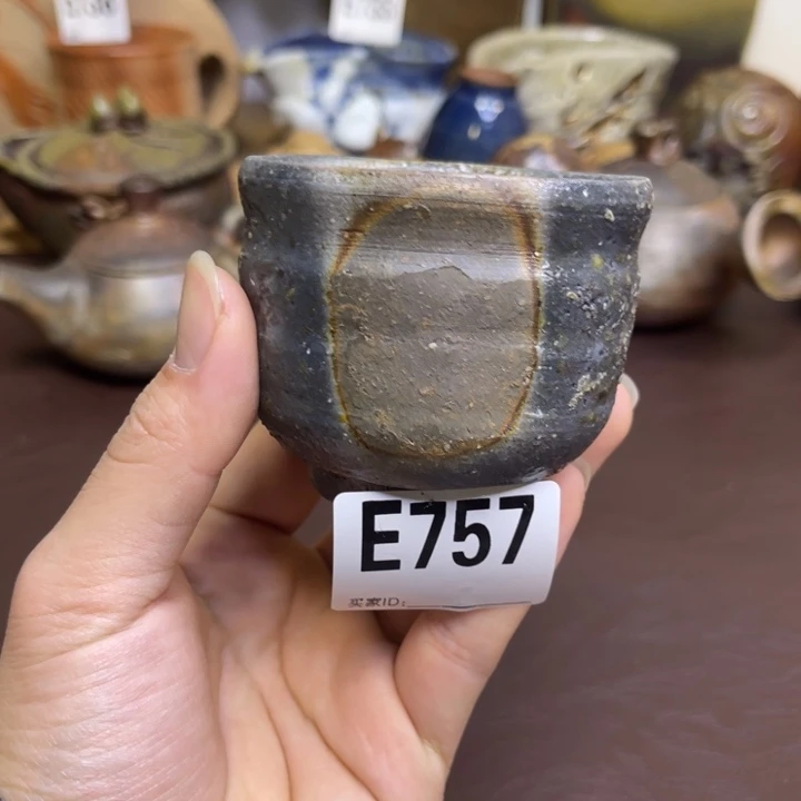 宗高建三 重落灰主人杯备前烧容量130