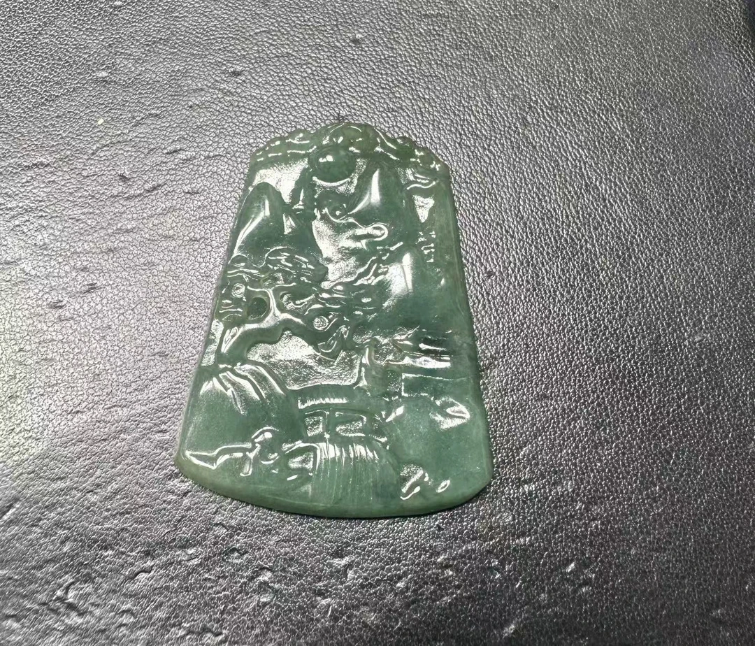 天然翡翠A货吊坠