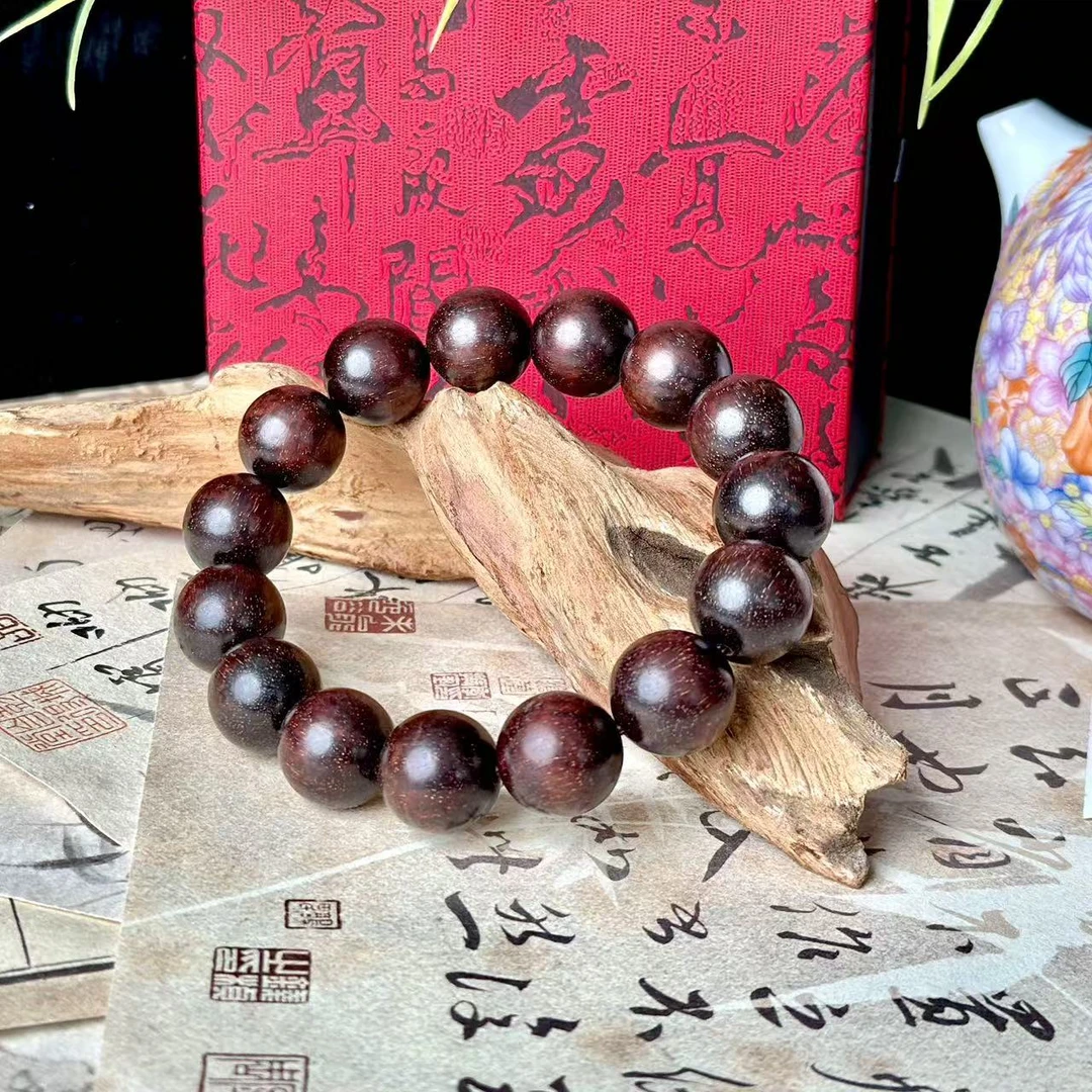 小叶紫檀单圈手串（无礼盒）332