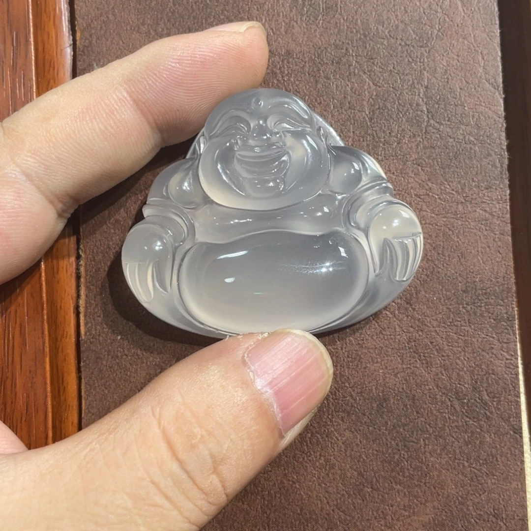 少***。未镶嵌佛公吊坠石英质玉