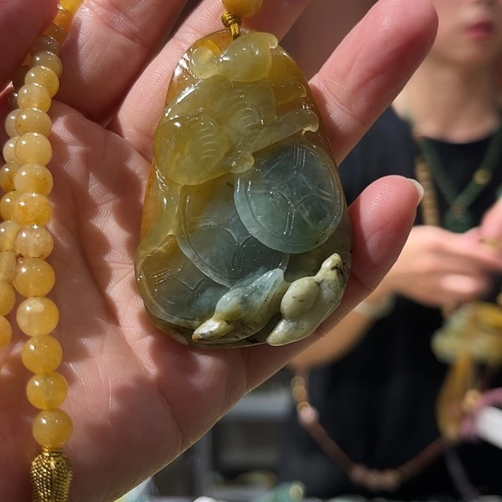 岫玉未镶嵌毛衣链