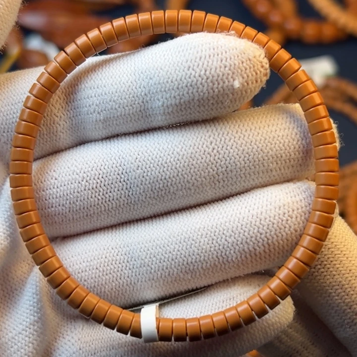 橄榄核手串/手链橄榄核尖药片单圈0.47cm