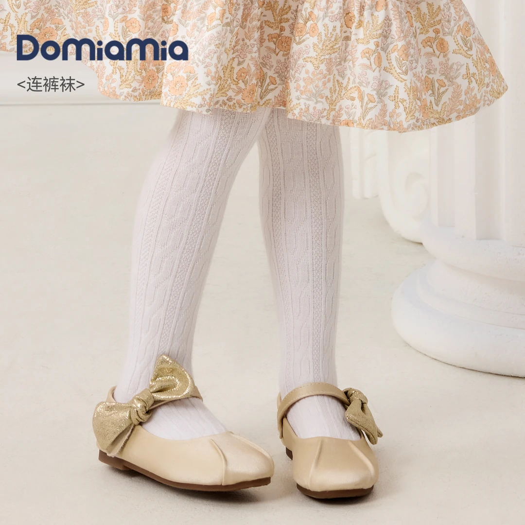 DOMIAMIA秋冬季蝴蝶结款女宝婴童袜子连裤袜女童袜子