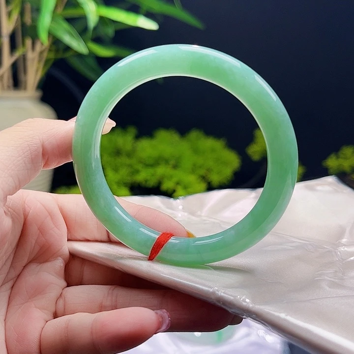 翡翠未镶嵌手镯55.3