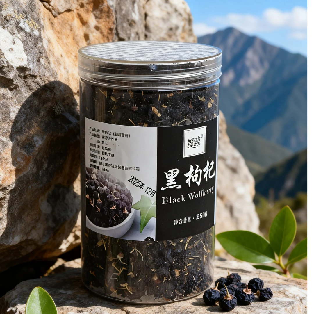 高山黑枸杞子农家无杂无硫原色干果泡茶250g