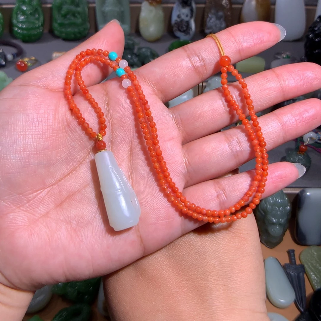 和田玉颈饰未镶嵌