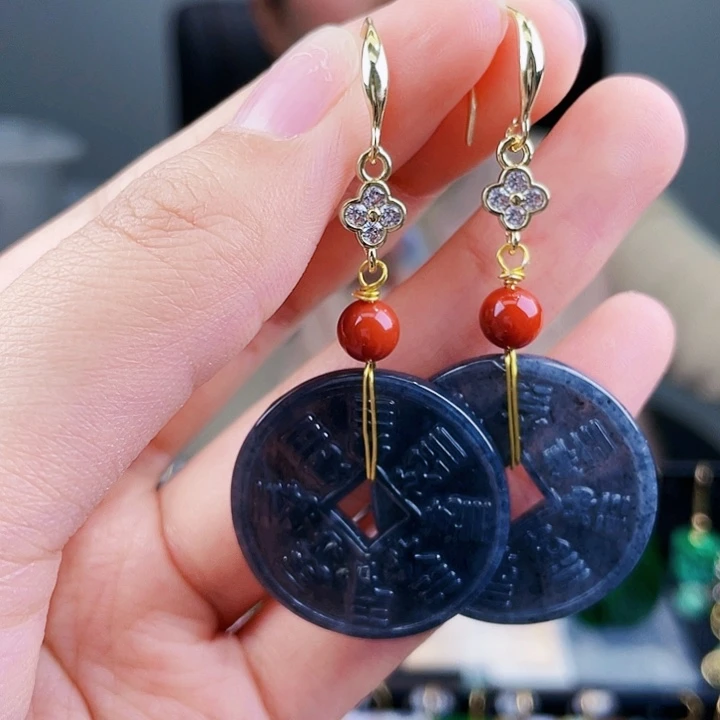 翡翠耳饰未镶嵌饰品