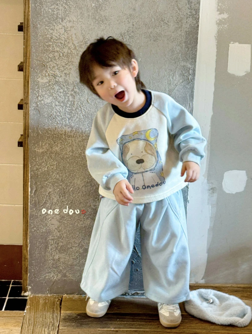 【铁锤甄选】男童太空狗卫衣套装67672