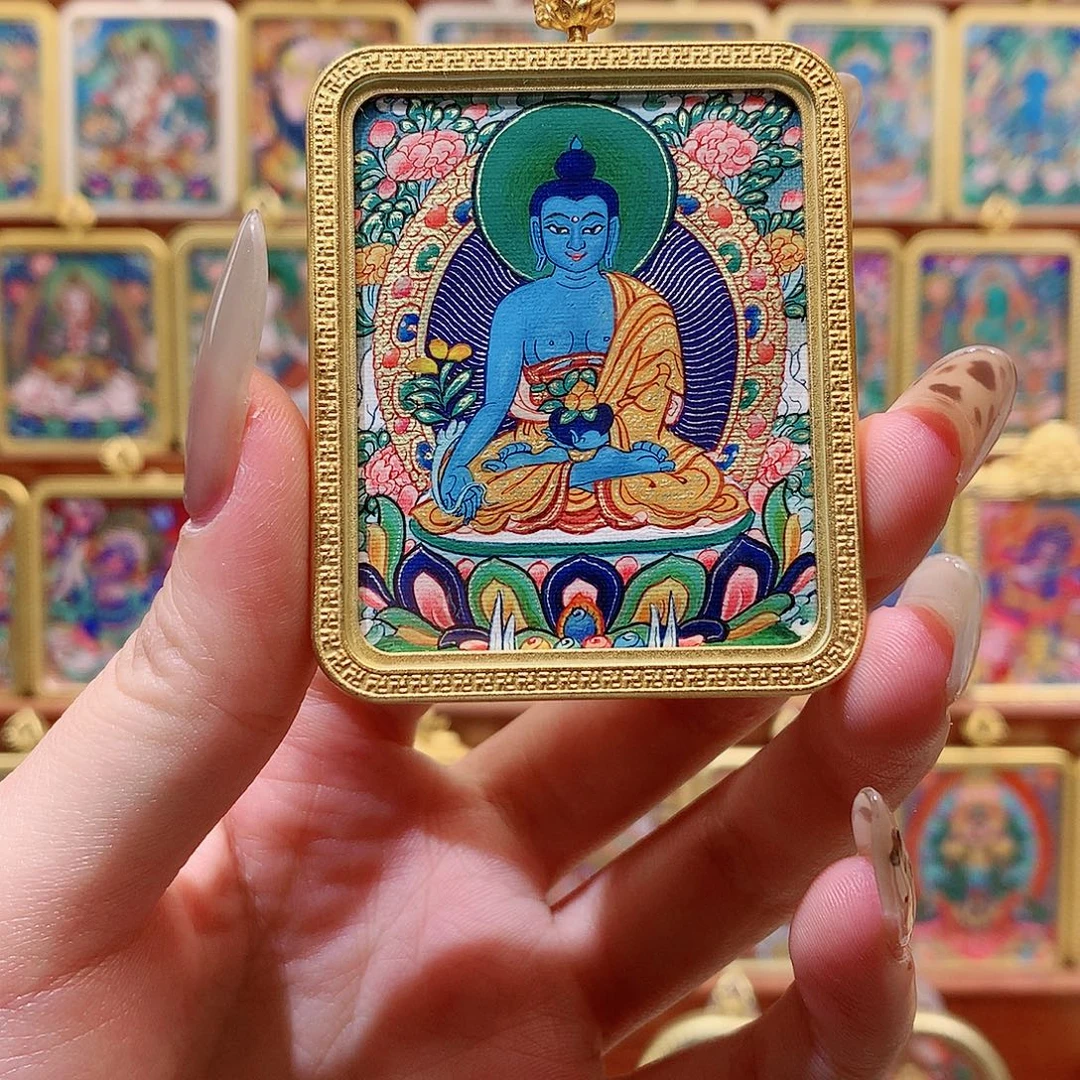 吊坠般若唐卡非遗传承