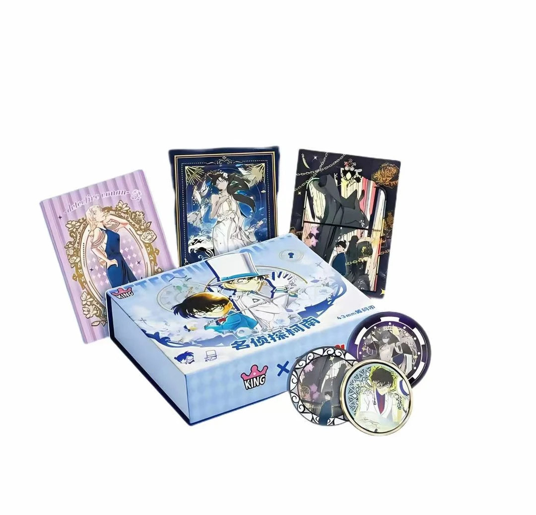 【拆盒】King卡（柯南）第一弹 高端潮玩筹码币 国卡二创