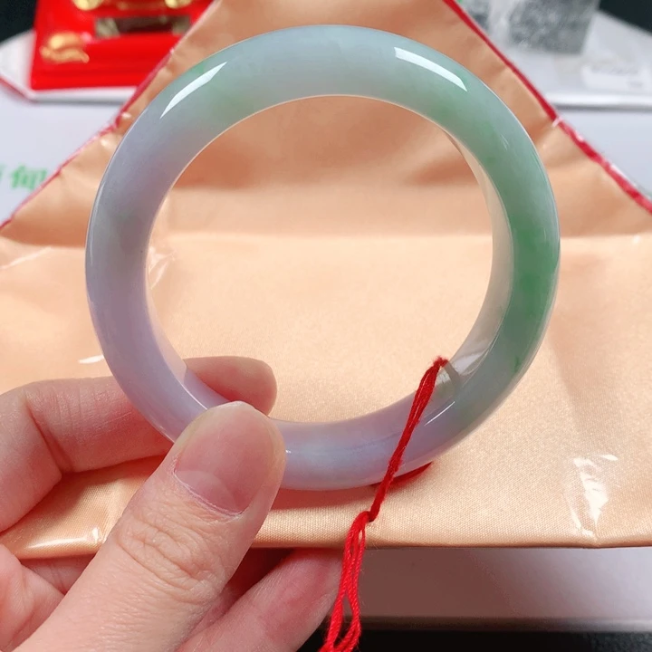 未镶嵌手镯翡翠缅甸天然A货翡翠手镯880801圈口56