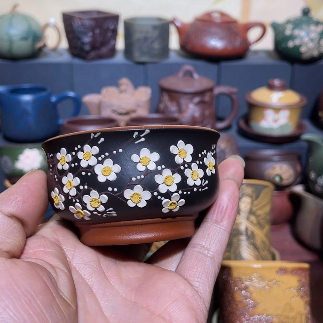 原矿紫砂手工主人杯