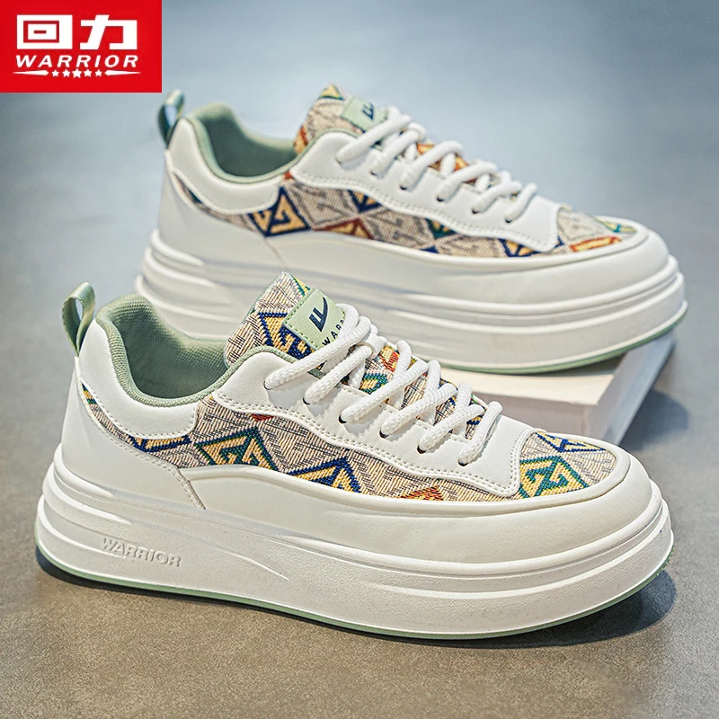 【蛇年限定】回力男鞋春季新款休闲潮流厚底运动小众设计感低帮板鞋