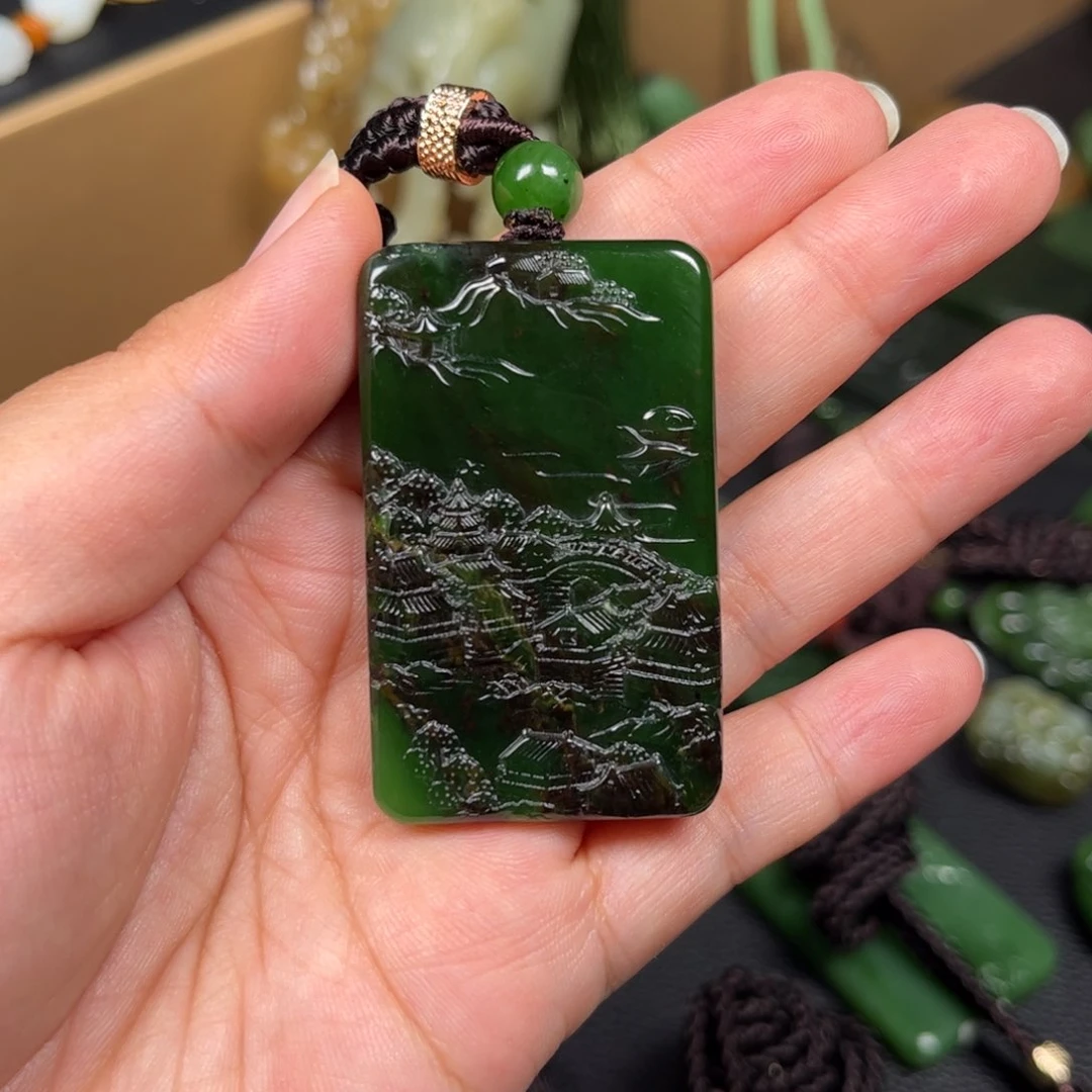 和田玉未镶嵌颈饰