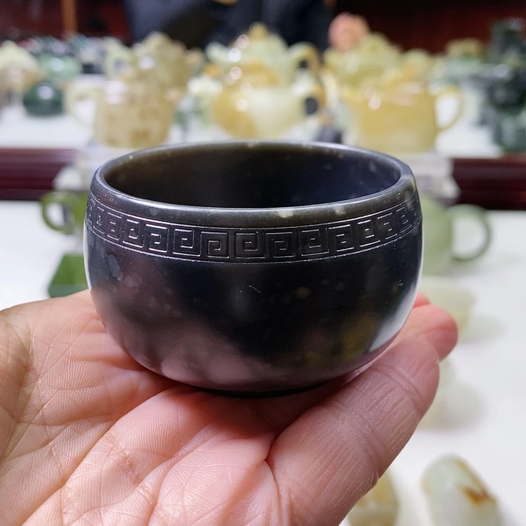 和田玉茶杯未镶嵌