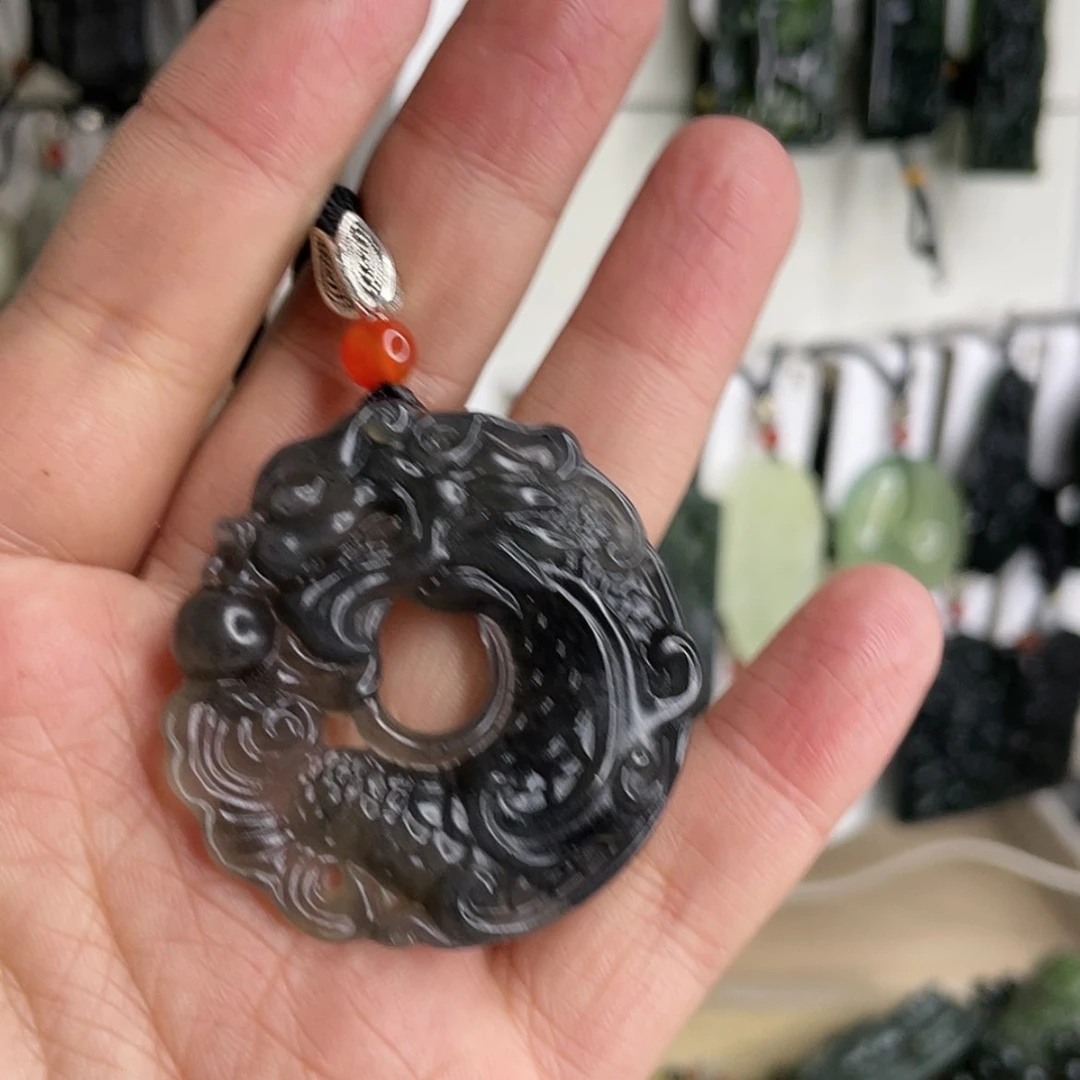 【闪购商品】岫玉颈饰未镶嵌0*鱼化龙