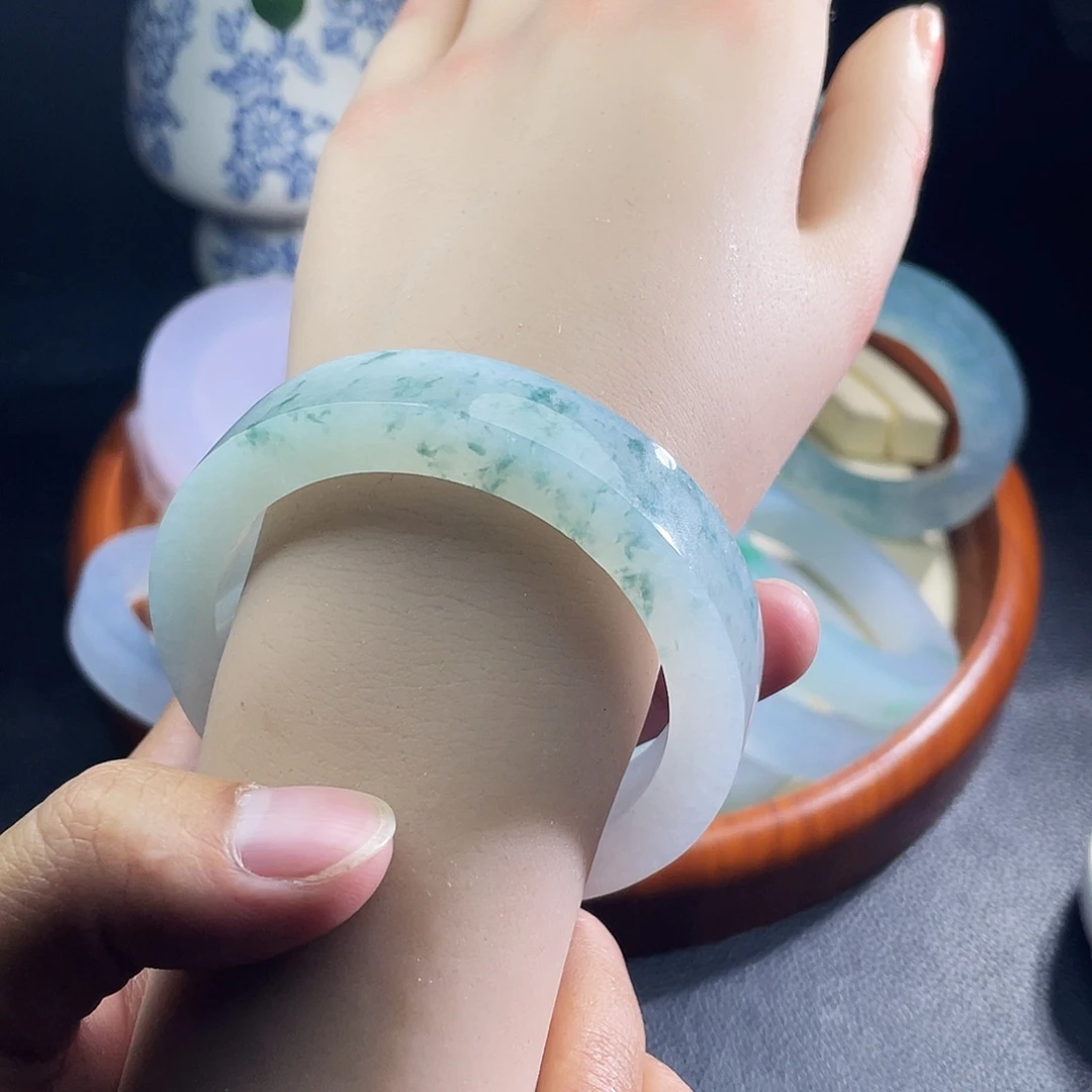 定制翡翠未镶嵌缅甸天然翡翠A货54-56