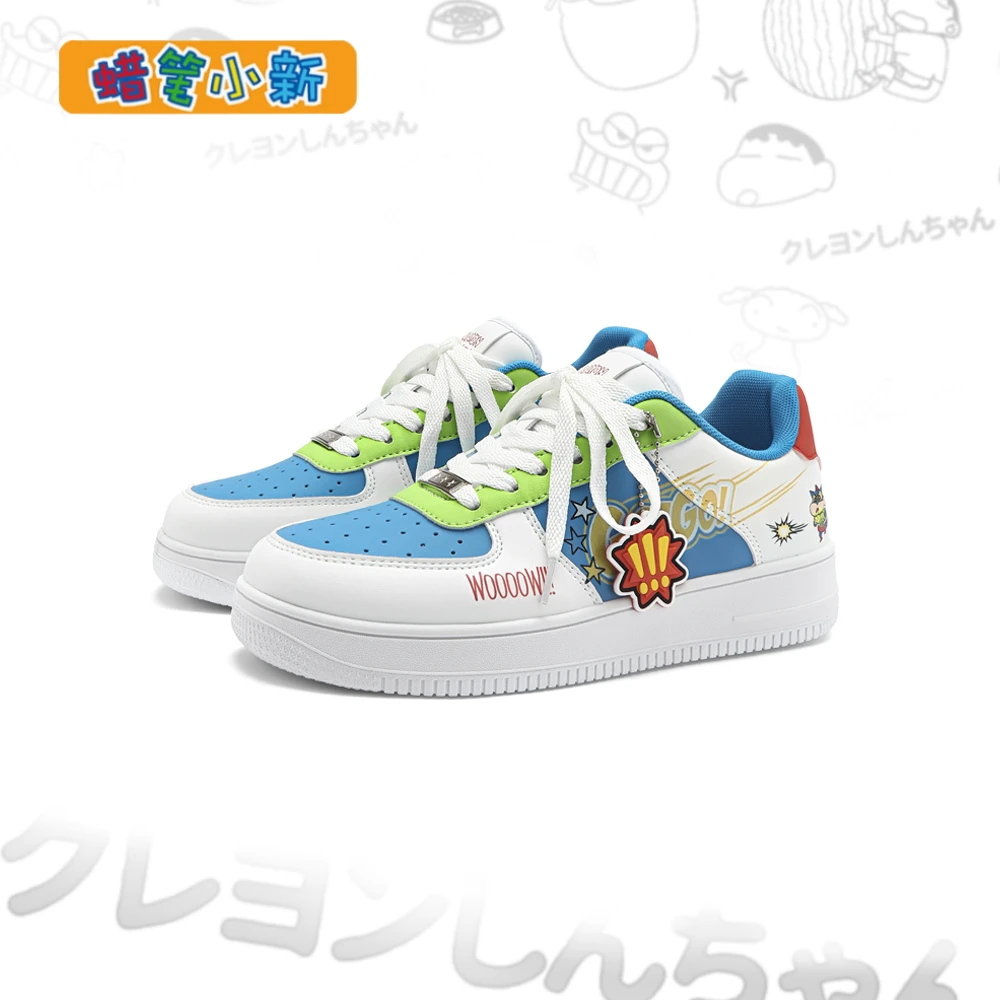 蜡笔小新鞋子男款2025新款爆款拼色百搭休闲鞋时尚情侣百搭旅游鞋