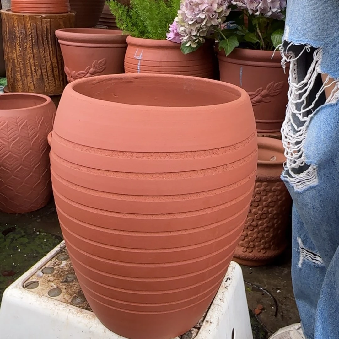 紫砂花盆口22高33宜兴紫砂