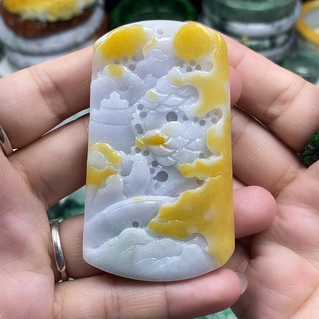 颈饰未镶嵌翡翠牌子