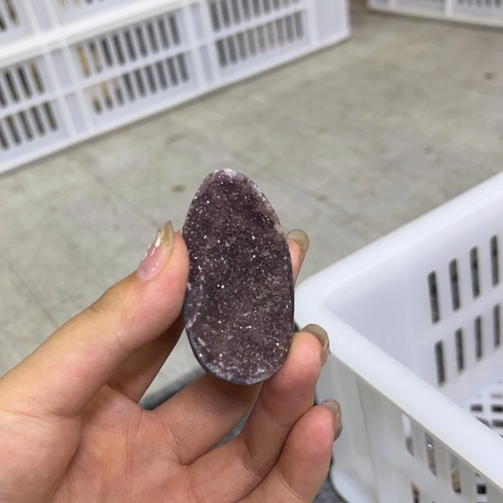 未镶嵌发饰水晶紫晶蛋