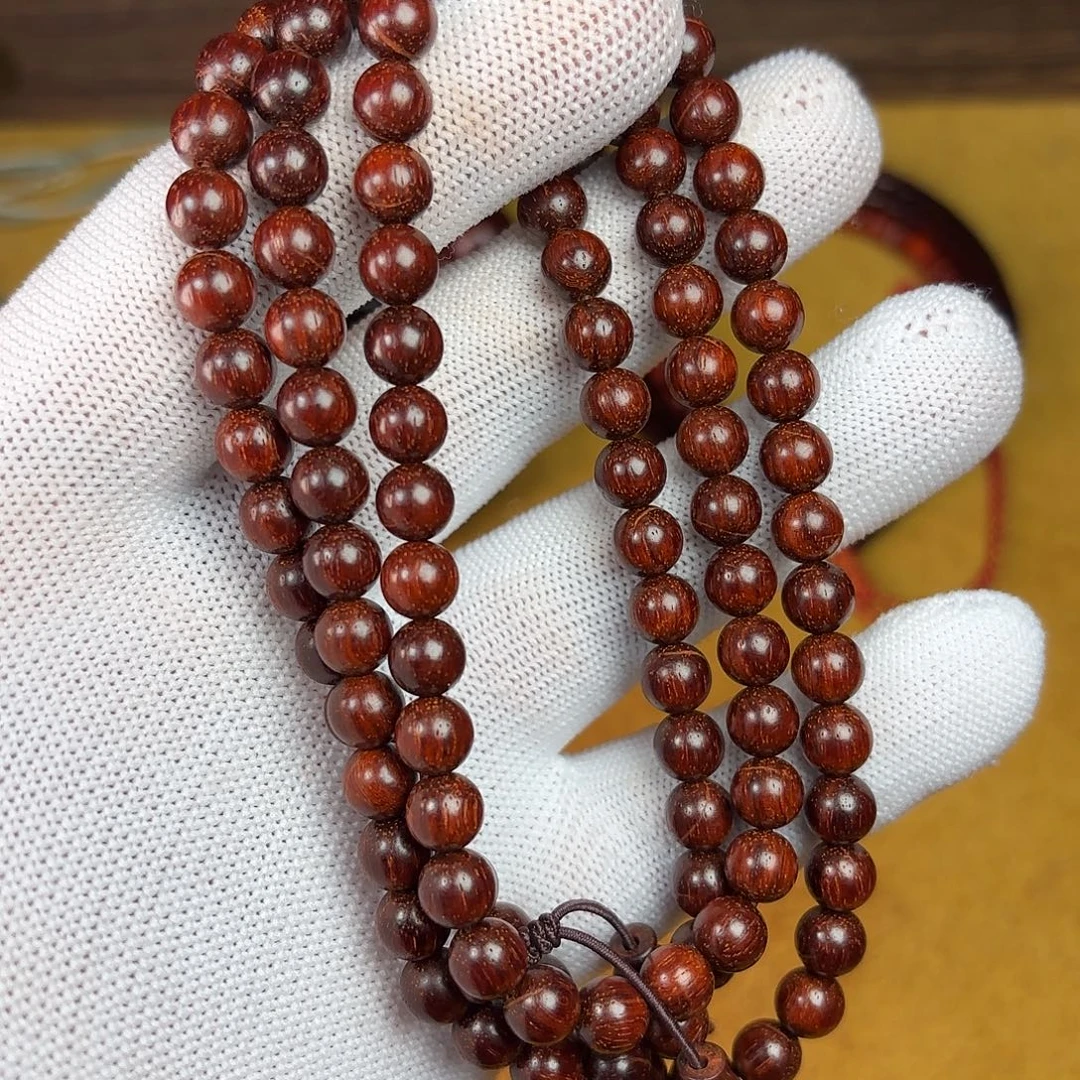 檀香紫檀（小叶紫檀）手串/手链微瑕 同料 0.7 108原生态