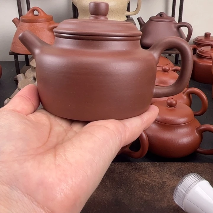 路***过紫砂茶壶全手工德钟微瑕