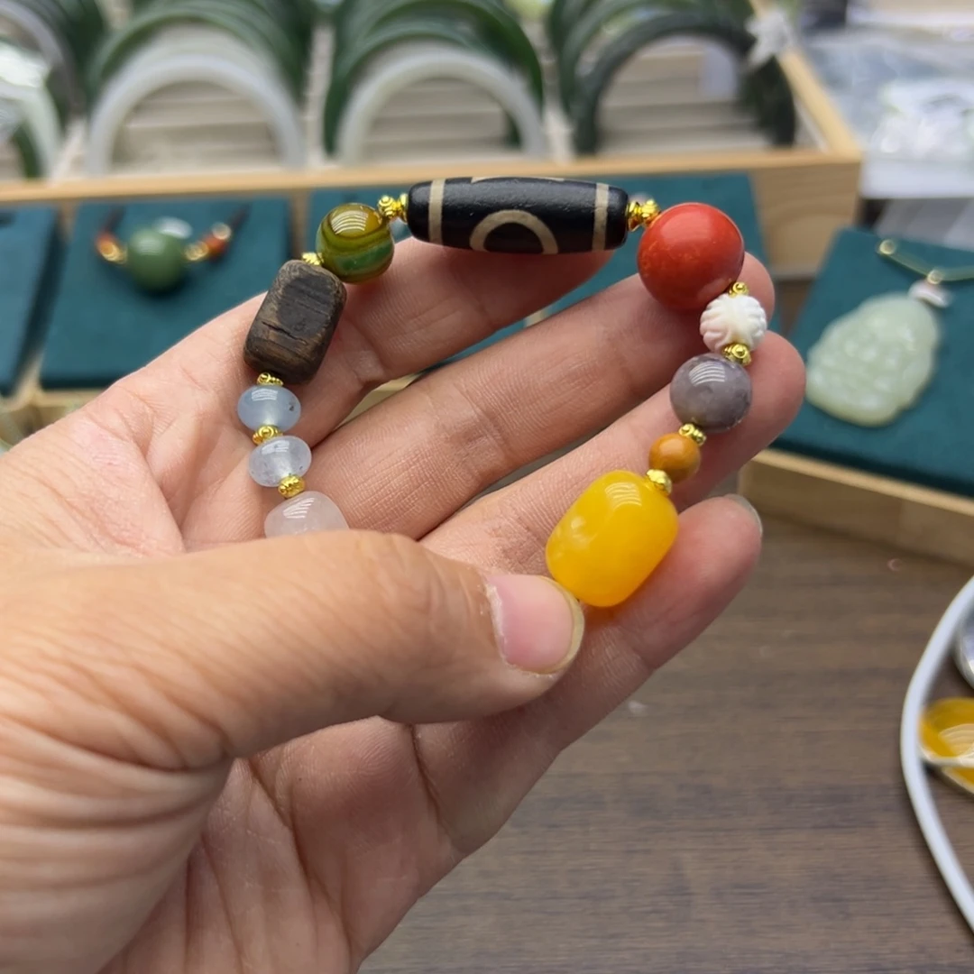 玛瑙/玉髓未镶嵌手链658