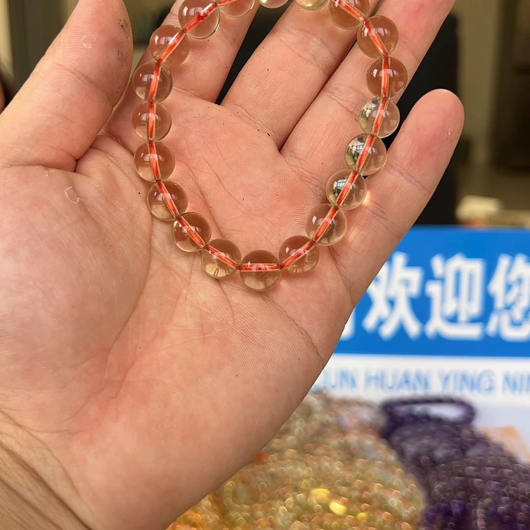 水晶手链未镶嵌天然水晶手链