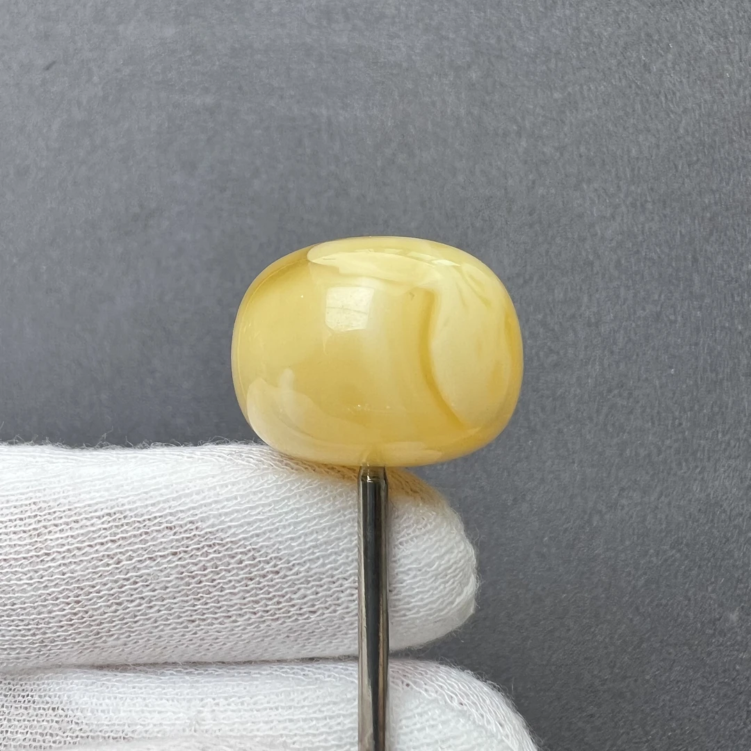 M4408天然原矿蜜蜡22.5×17.4mm平安扣 支持鉴定假一罚四