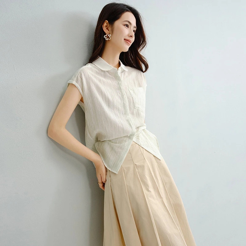 【断码清仓】2025弹力衬衫女25041707