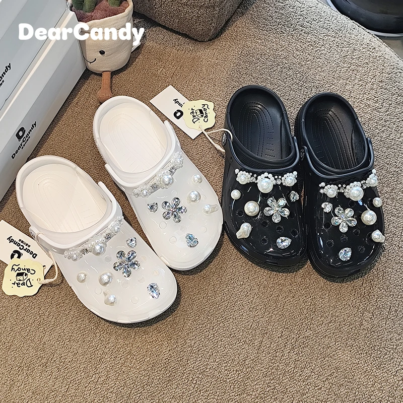 Dear Candy洞洞鞋女夏季镂空凉鞋半拖少女欧若动感风2101