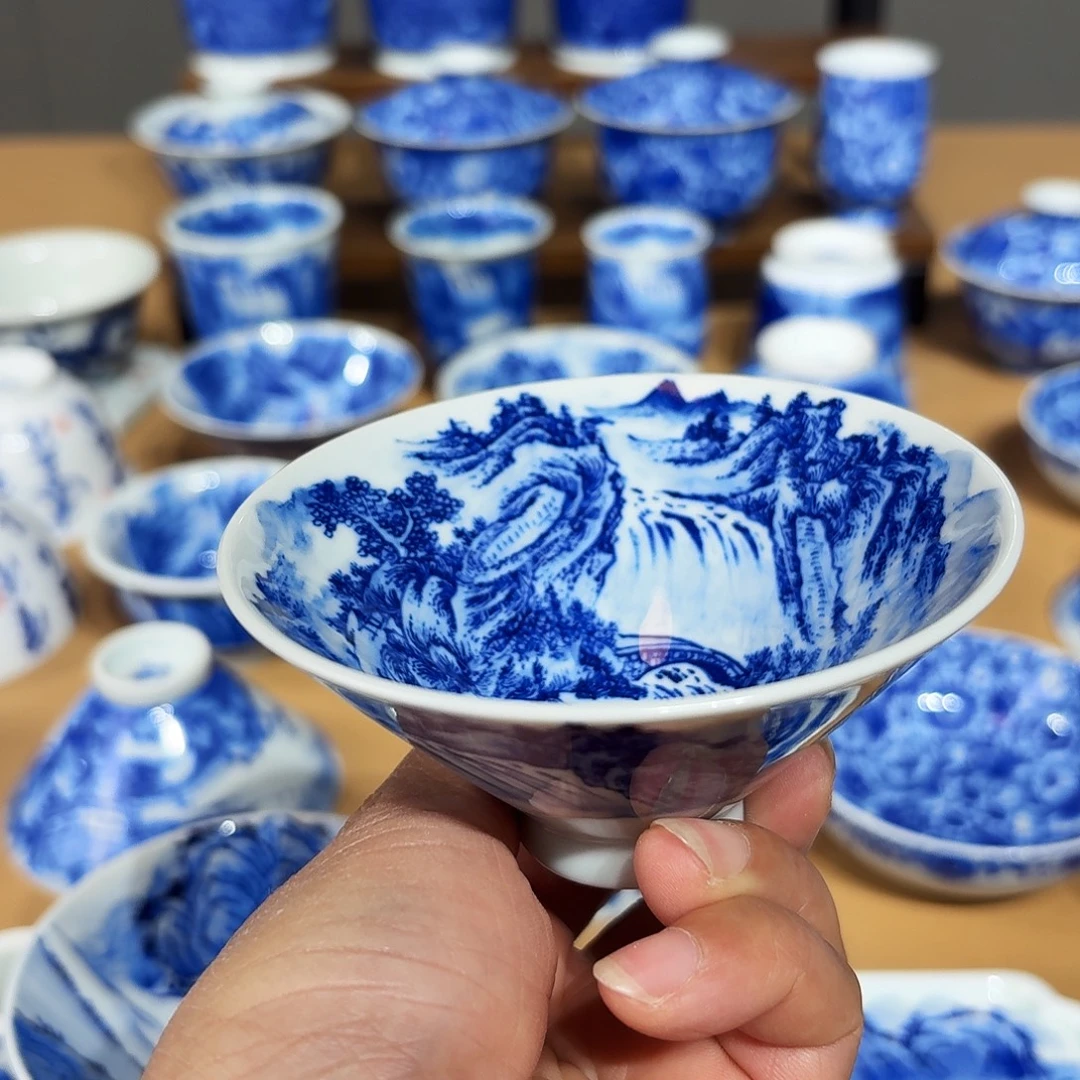 ****]景德镇纯手绘斗立杯微瑕