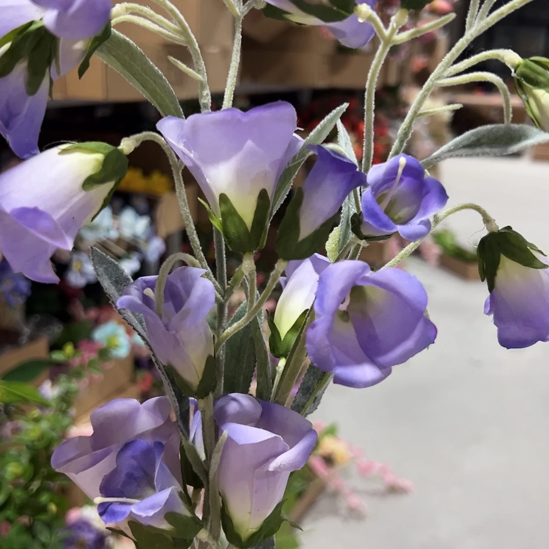 2枝紫色手感风铃花