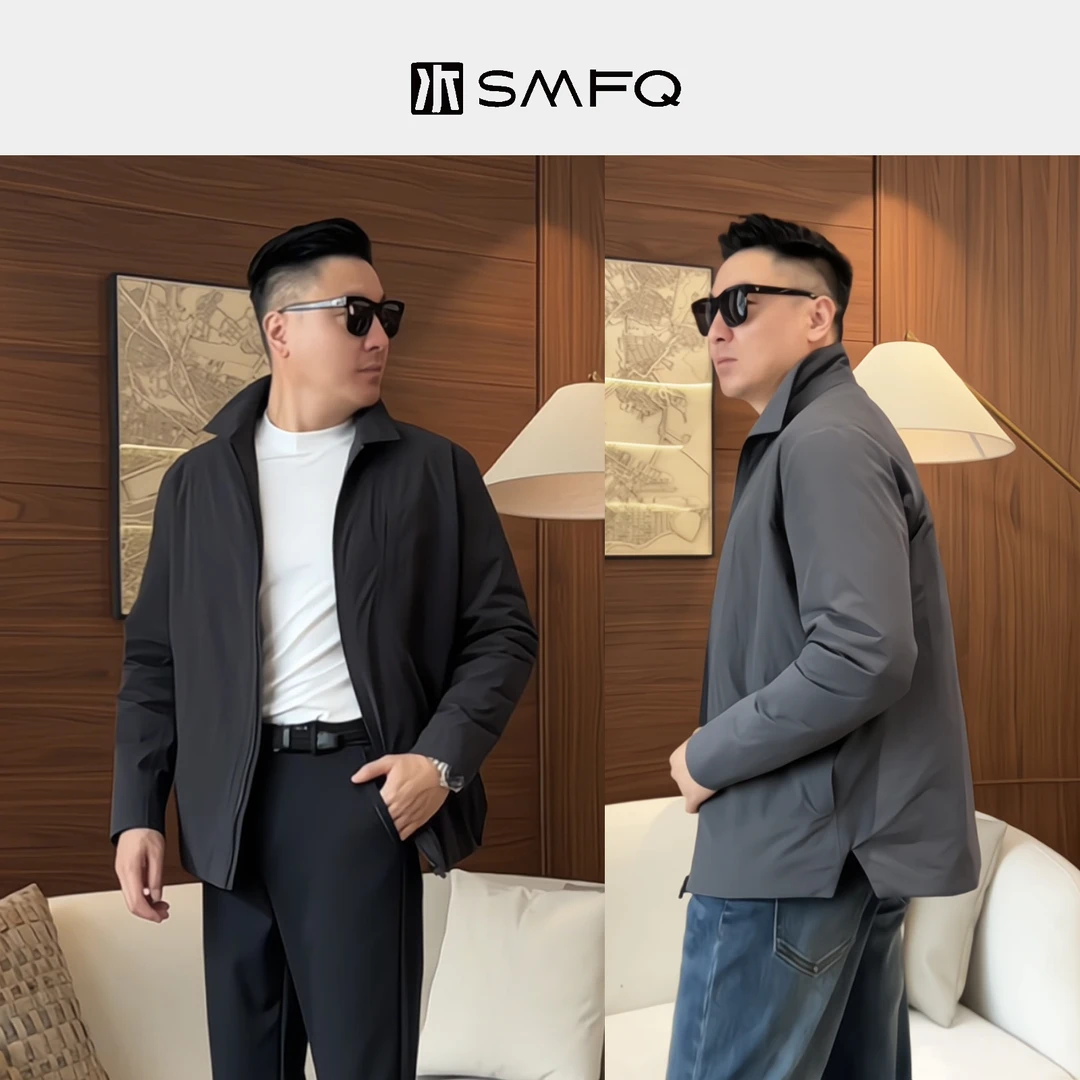 水木夫妻【男款】“潇洒漫行”都市三防轻商务零压通勤翻领鹅绒服!