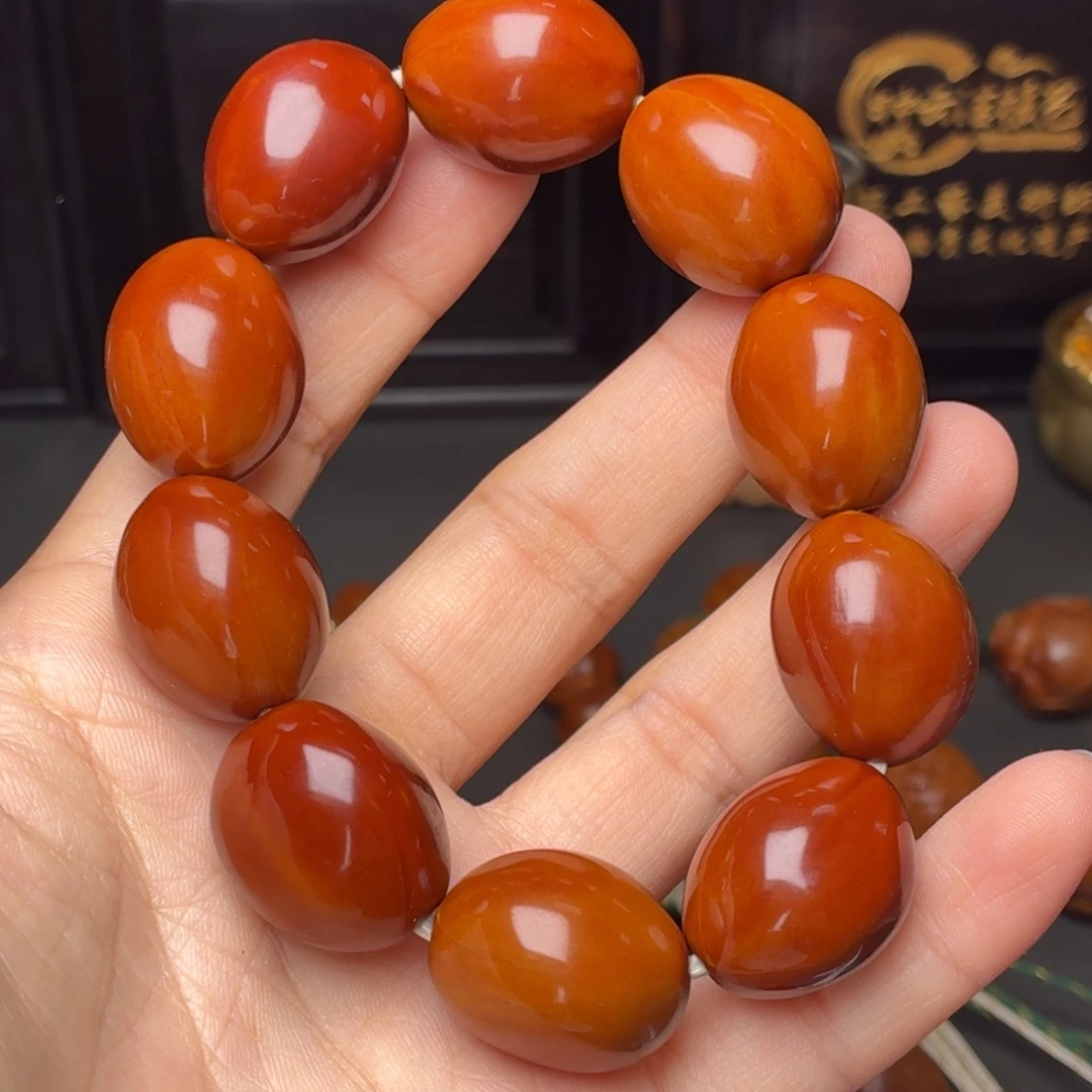 王***超手串/手链橄榄核订制铁素核9颗手工 非遗传承