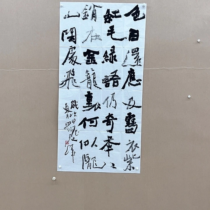 书法罗建辉138*68㎝福建****十二届届展