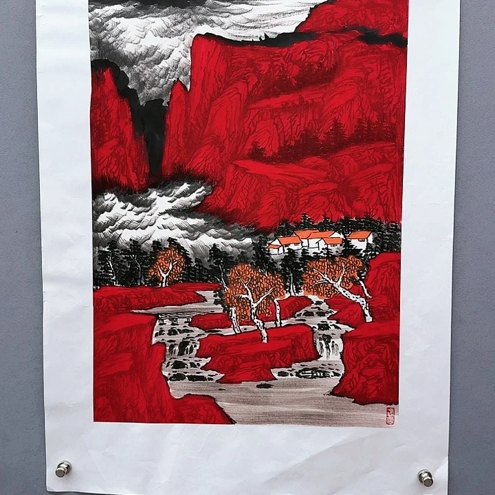 国画书法作品多次参加