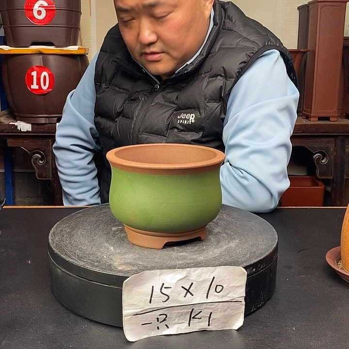 紫砂花盆货号一只K1