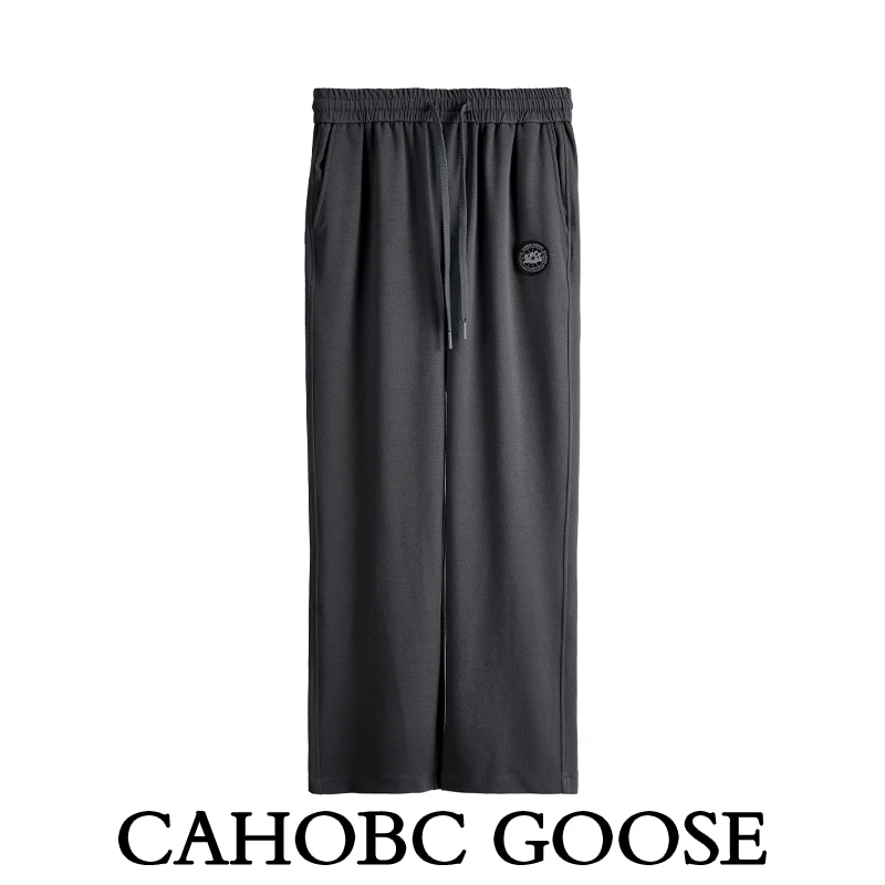 【CG-128斜纹裤】CAHOBC GOOSE新款透气美式复古简约休闲裤子男宽松