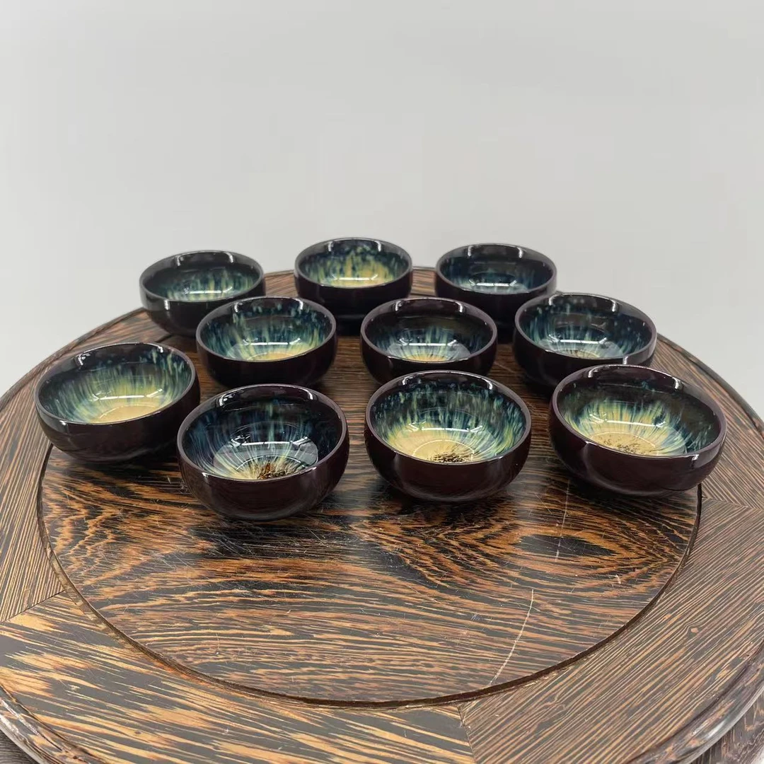 AS02景德镇手工陶瓷窑变主人杯批量不固定/十件