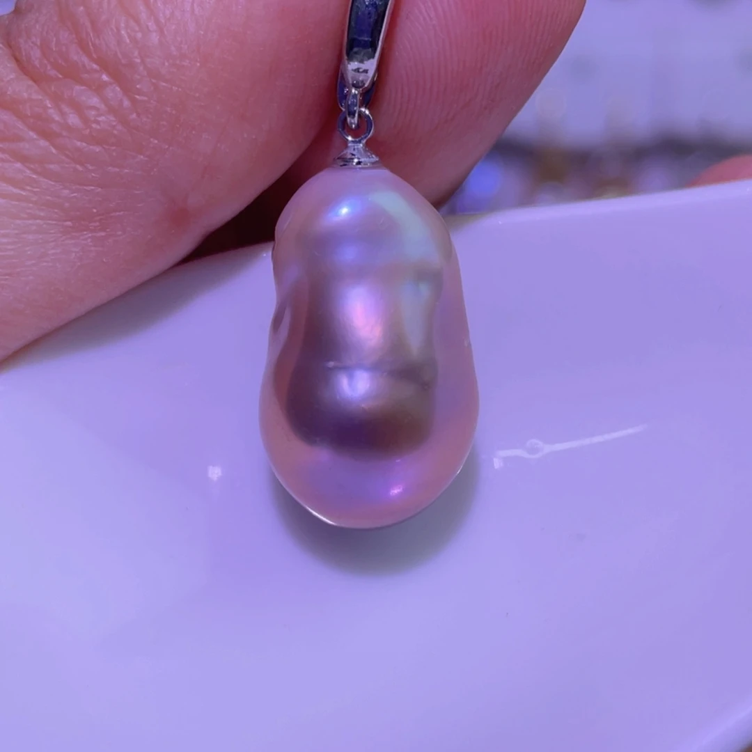 淡水珍珠未镶嵌天然淡水珍珠吊坠