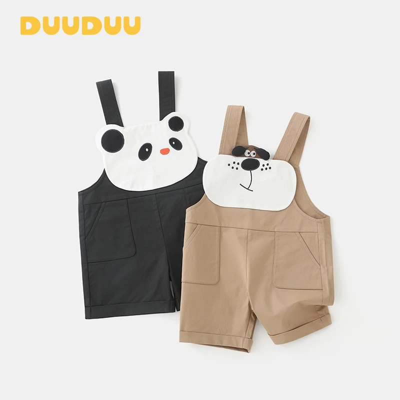【DUUDUU童装】2025年秋季卡通动物休闲裤背带裤可爱宝宝外出服