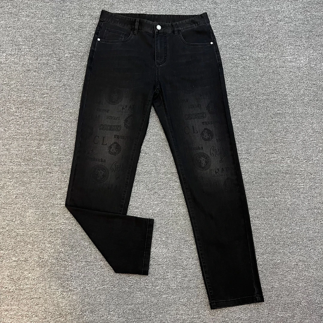 2025春夏男士时尚弹力修身小脚薄款洗水牛仔裤百搭商务7252