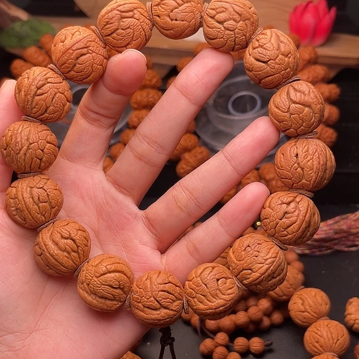 手串桃核精品金丝龙珠23