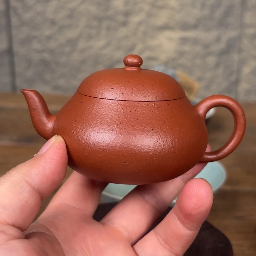 茶壶紫砂小品朱泥110.120容量