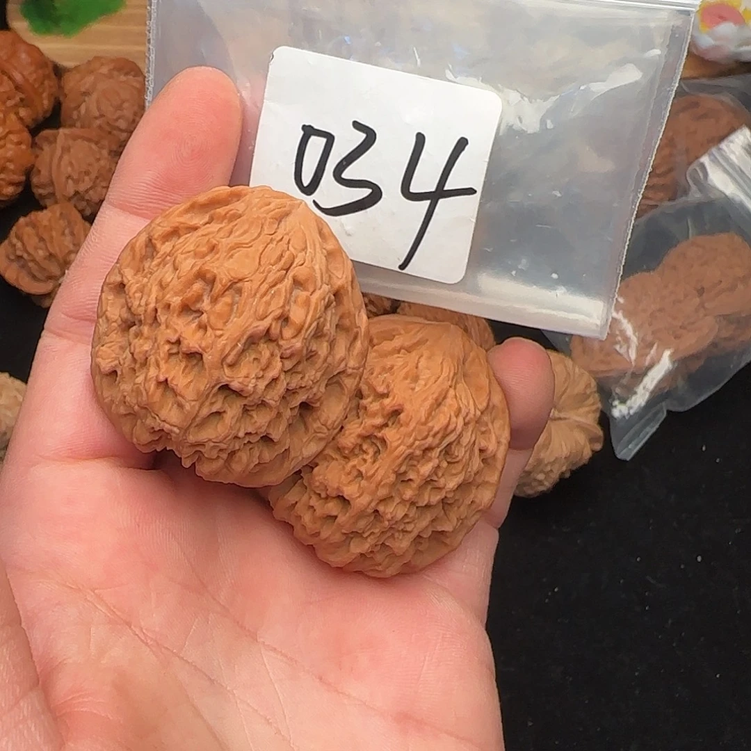 文玩核桃把件41尺南疆石    034