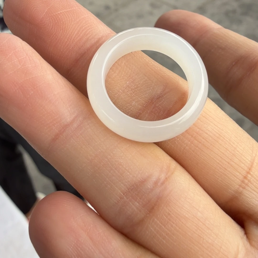 和田玉未镶嵌颈饰俄料白玉戒指豹哥F多样性拍一发一